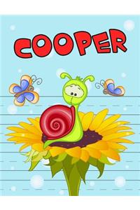 Cooper: Personalized Book with Child's Name, Primary Writing Tablet, 65 Sheets of Practice Paper, 1