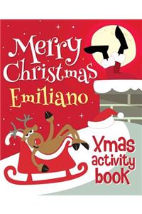 Merry Christmas Emiliano - Xmas Activity Book
