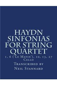 Haydn Sinfonias for String Quartet