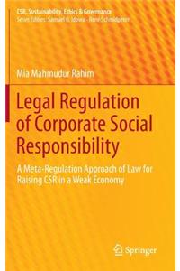 Legal Regulation of Corporate Social Responsibility