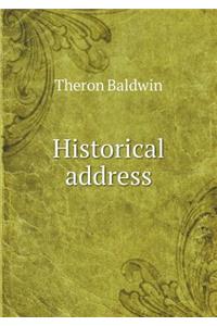 Historical Address
