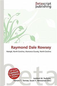 Raymond Dale Rowsey