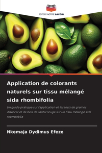 Application de colorants naturels sur tissu mélangé sida rhombifolia