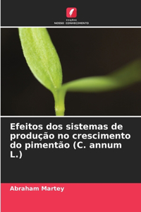 Efeitos dos sistemas de produção no crescimento do pimentão (C. annum L.)