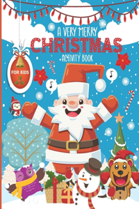 very merry christmas activity book for kids