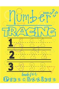 Number tracing book for preschoolers ages 3-5