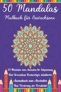 50 Mandalas Malbuch für Erwachsene