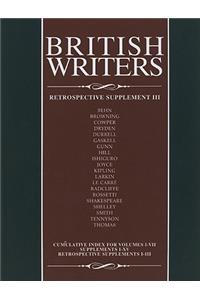 British Writers, Retrospective Supplement III