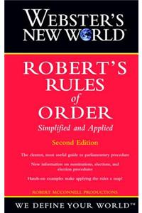 Webster's New World Robert's Rules of Order Simplified and Applied, 2nd Edition