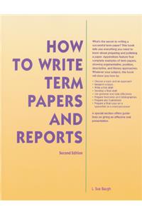 How to Write Term Papers and Reports