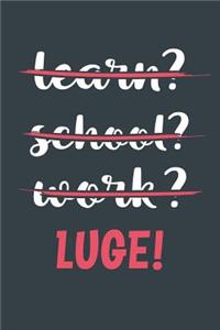 Learn? School? Work? Luge!