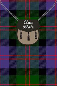 Clan Blair Tartan Journal/Notebook