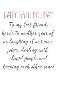 Happy 54th Birthday To My Best Friend