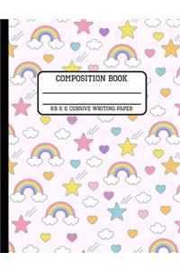 Composition Book Cursive Writing Paper