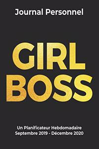 GIRL BOSS Agenda Un Planificateur Hebdomadaire Septembre 2019 - Décembre 2020