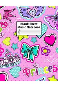 Blank Sheet Music Notebook