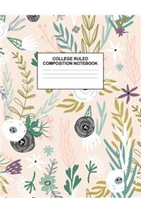 College Ruled Composition Notebook