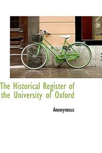 The Historical Register of the University of Oxford