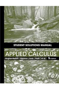 Student Solutions Manual to accompany Applied Calculus
