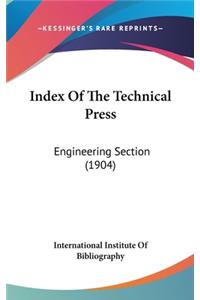 Index Of The Technical Press