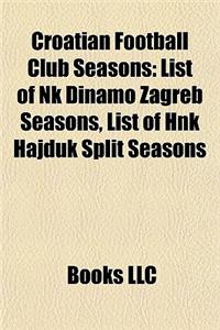 Croatian Football Club Seasons