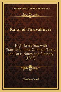 Kural of Tiruvalluver