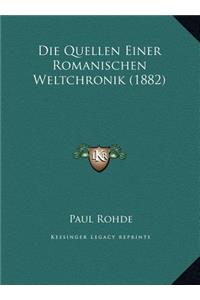 Die Quellen Einer Romanischen Weltchronik (1882)