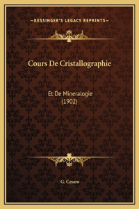 Cours De Cristallographie
