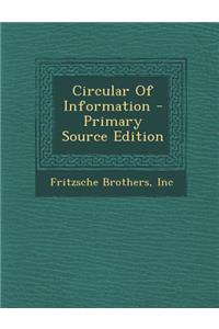 Circular of Information