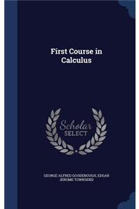 First Course in Calculus