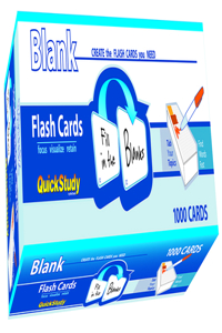 Blank Flash Cards - 1000 Cards