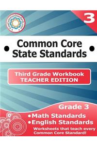 Third Grade Common Core Workbook - Teacher Edition