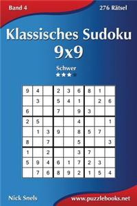 Klassisches Sudoku 9x9 - Schwer - Band 4 - 276 Rätsel