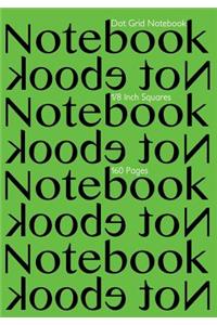 Dot Grid Notebook 1/8 Inch Squares 160 pages