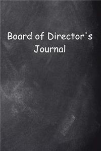 Board of Director's Journal Chalkboard Design