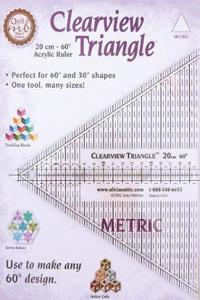 Clearview Triangle Metric 20 cm - 60 Acrylic Ruler