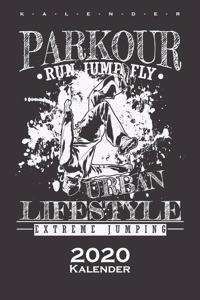 Parkour Run Jump Fly Kalender 2020