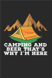 Bier Camping Notizbuch