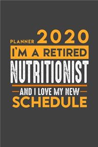 Planner 2020 for retired NUTRITIONIST