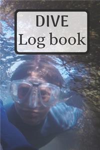 Dive journal - Diving log book 6 x 9 inches x 120 pages - Diver logbook scuba diving log book for Beginner, intermediate and experienced Diver