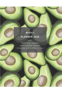 Weekly Planner 2020 with Gratitude Journal, Habit & Mood Tracker, Personal & Business TO-DOs