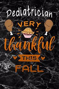 Pediatrician very thankful this fall