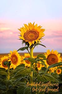 Beautiful Sunflowers Dot Grid Journal