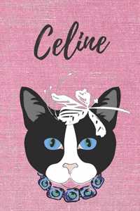 Personalisiertes Notizbuch - Katze Celine