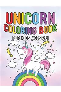 Unicorn Coloring Book for Kids Ages 2-4