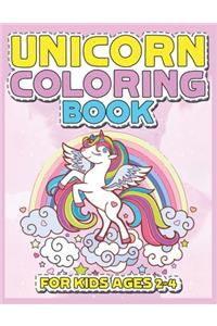 Unicorn Coloring Book for Kids Ages 2-4