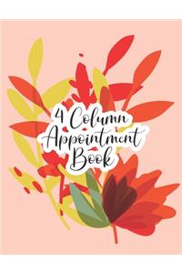 4 Column Appointment Book