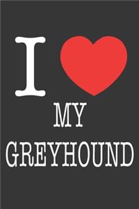 I Heart My Greyhound Notebook