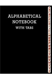 Alphabetical Notebook with Tabs