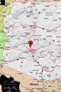 Phoenix, Arizona Pinned on a Map Journal